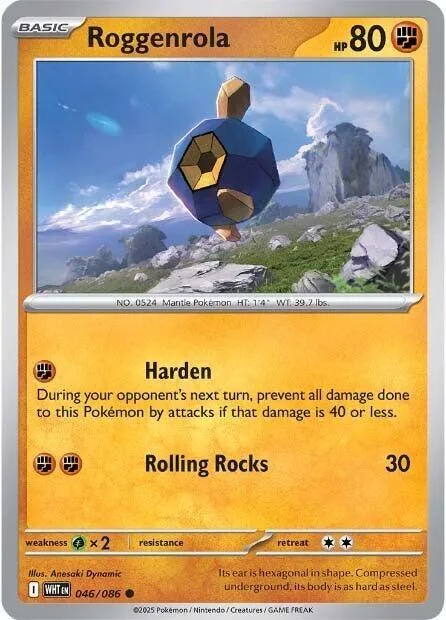 Roggenrola card front