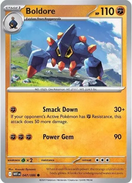Boldore card front