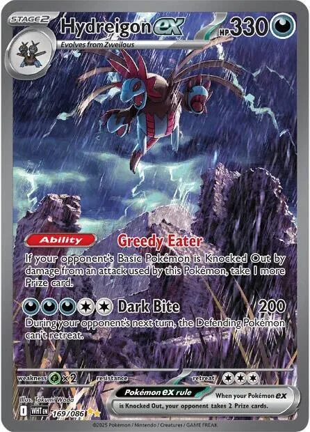 Hydreigon ex Holofoil card