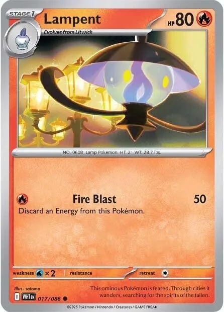Lampent card front