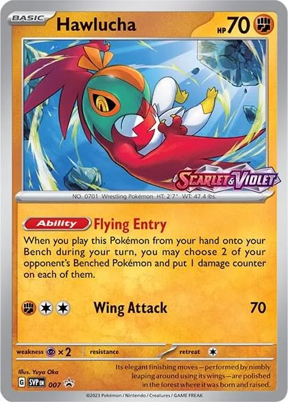Hawlucha (Prerelease) card front
