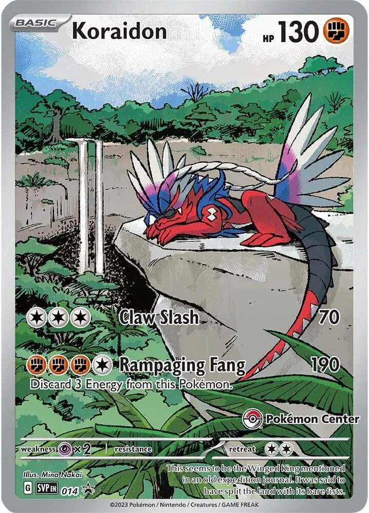 Koraidon (Pokemon Center Exclusive) card front