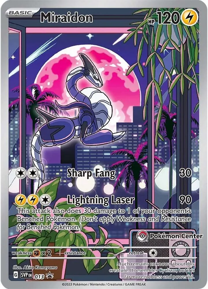 Miraidon (Pokemon Center Exclusive) card front