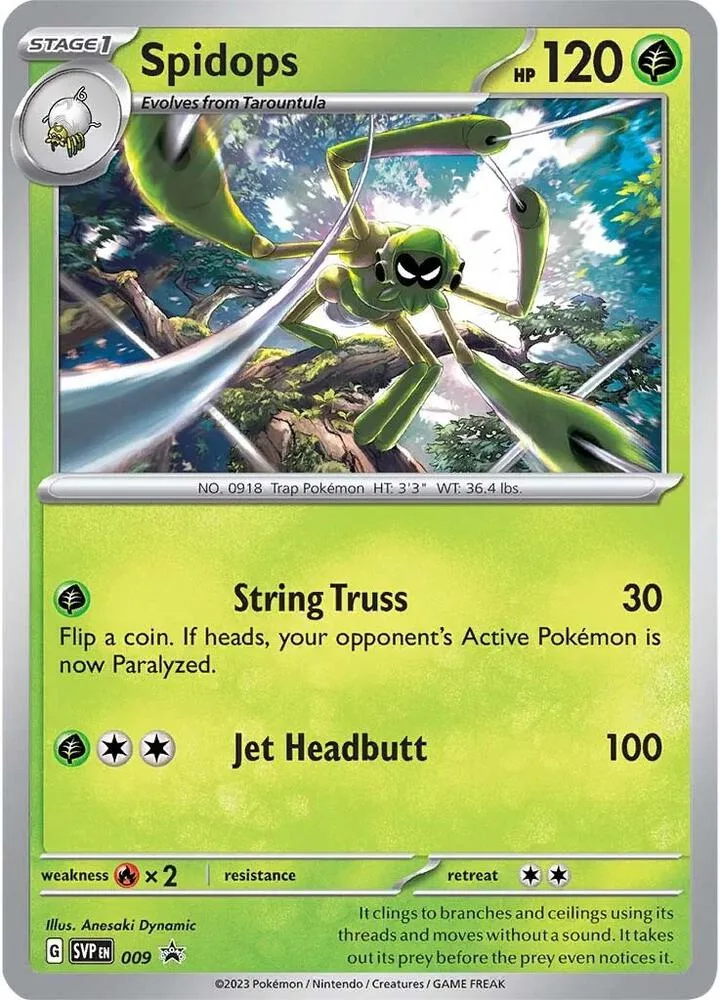 Spidops card front