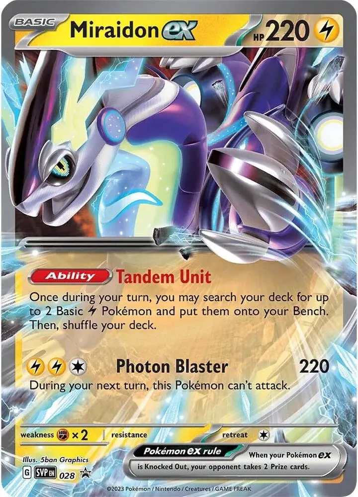 Miraidon ex card front