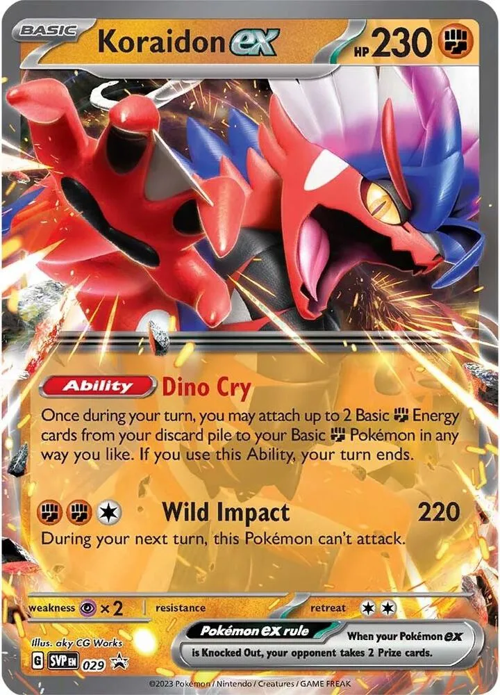 Koraidon ex card front