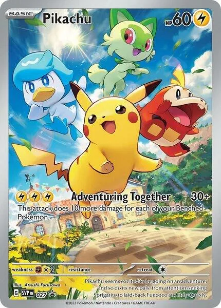 Pikachu card front