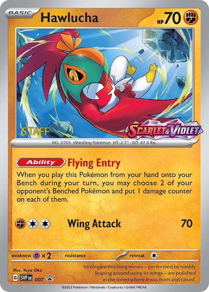 Hawlucha (Prerelease) [Staff] card front