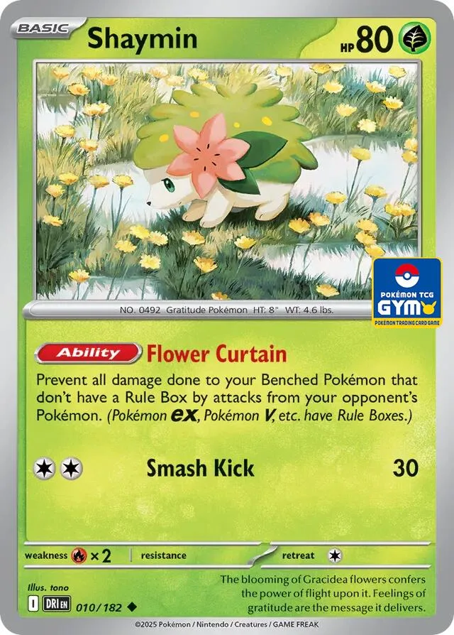 Shaymin (GYM) card front