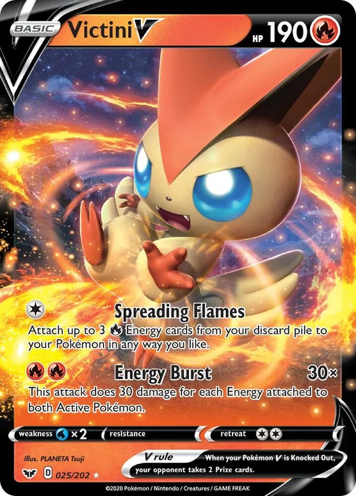 Victini V card front