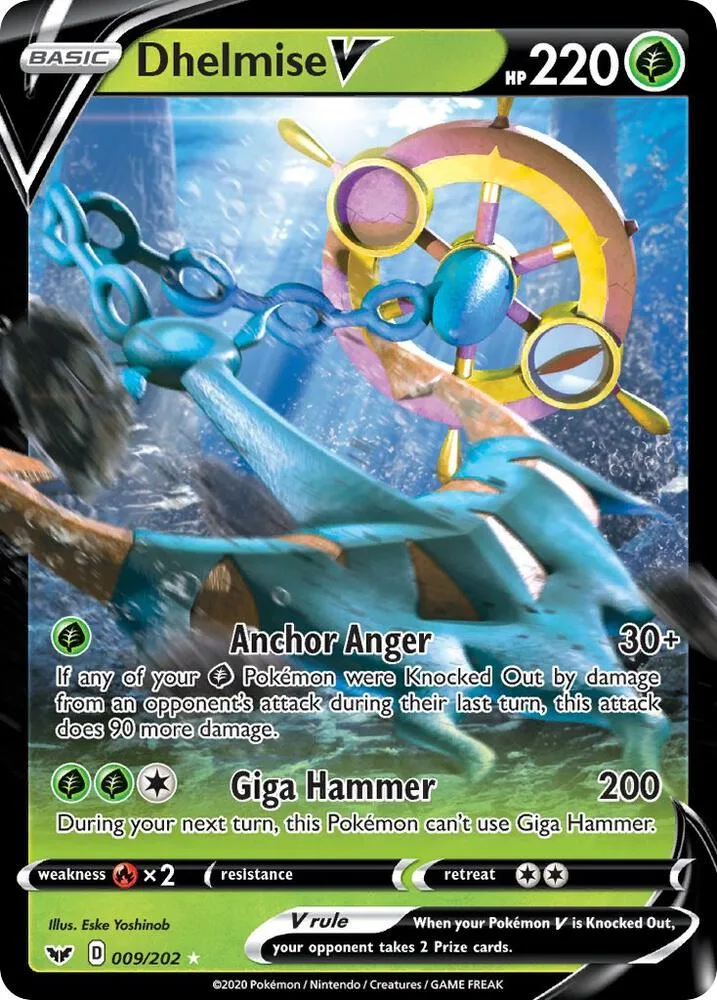 Dhelmise V card front