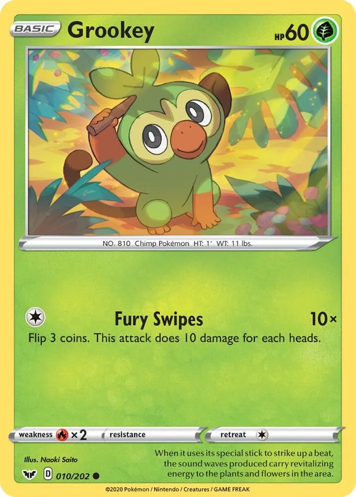 Grookey card front