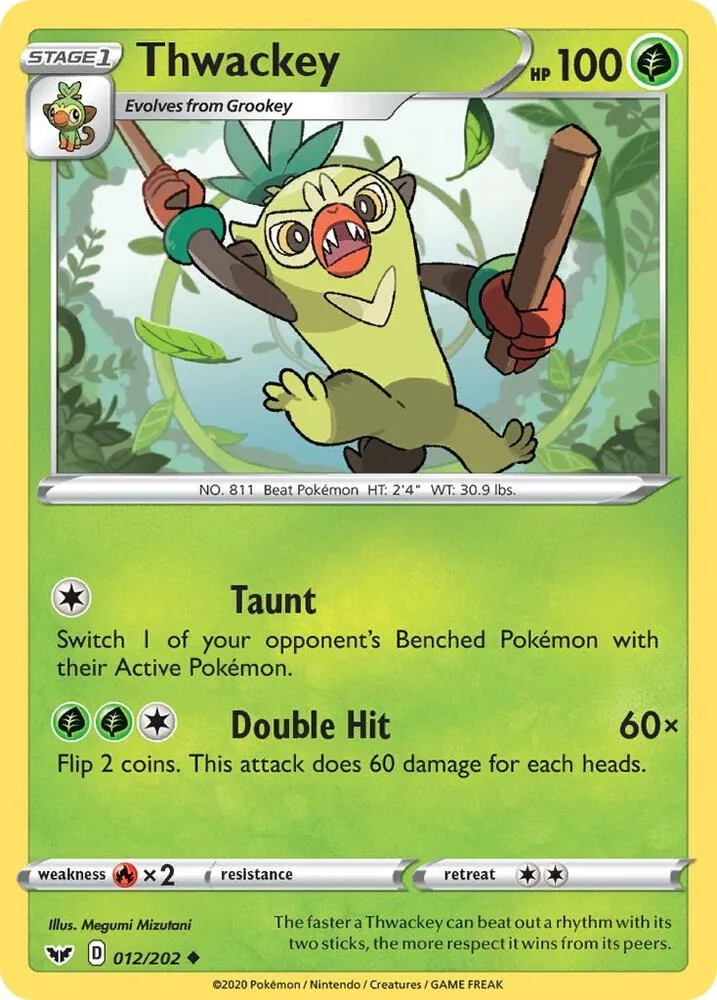 Thwackey card front