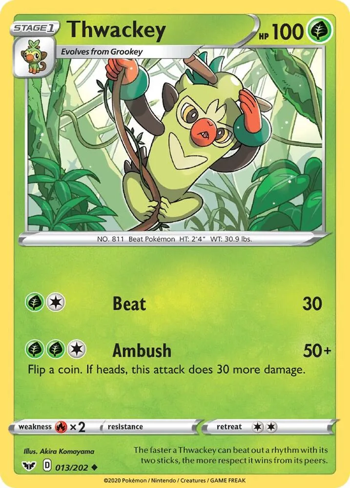 Thwackey card front