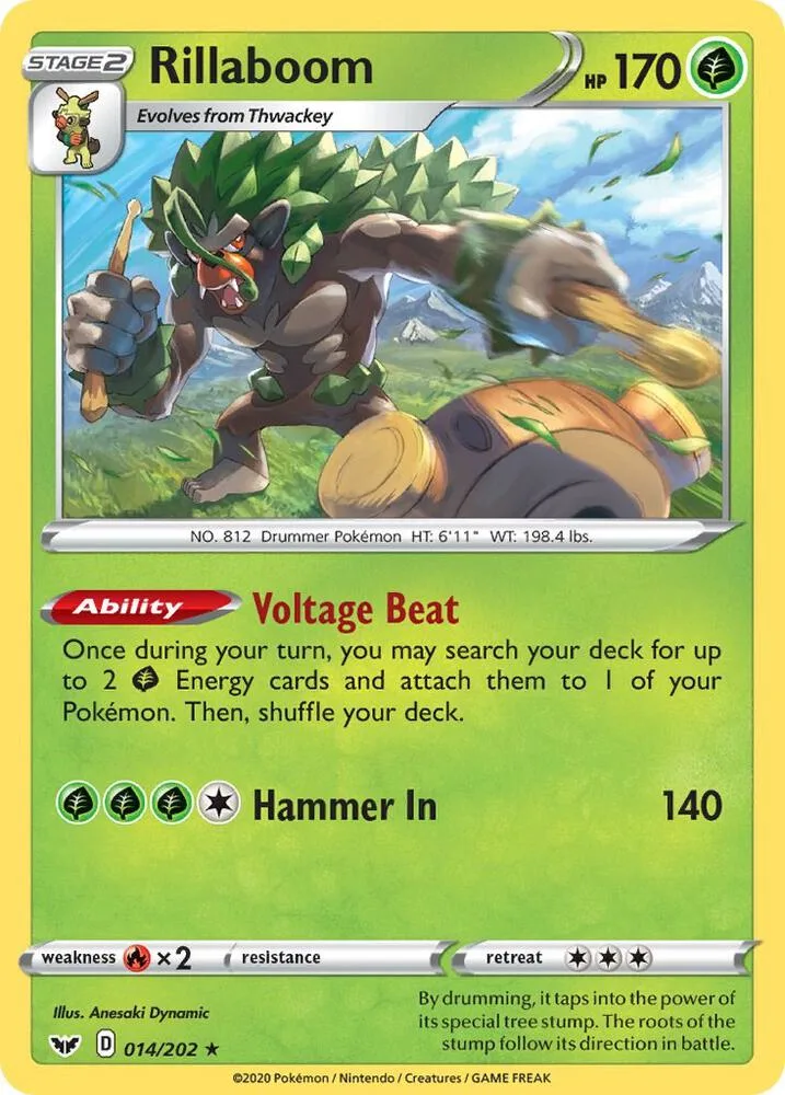 Rillaboom card front