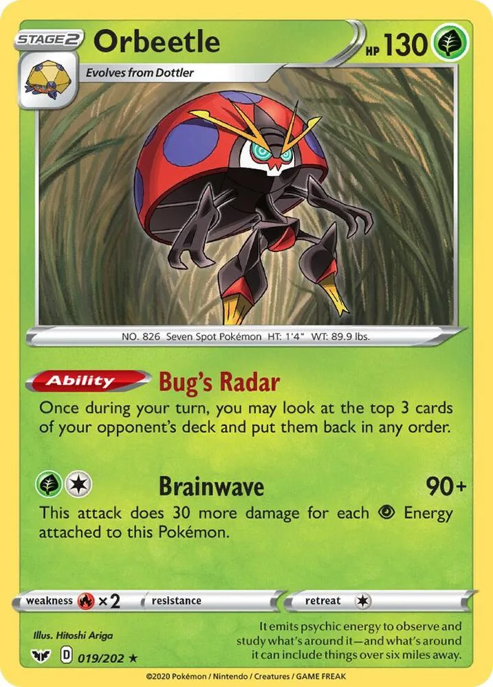Orbeetle card front