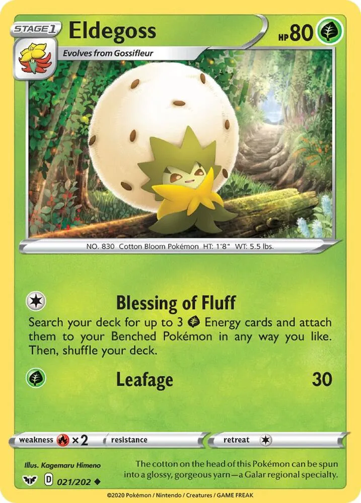 Eldegoss card front