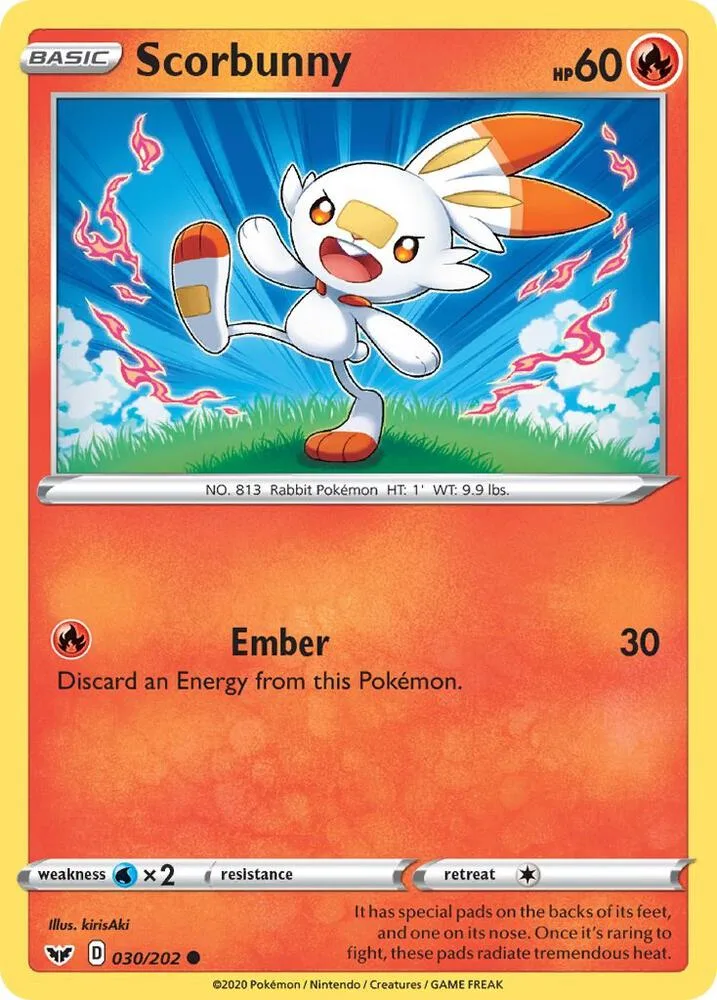 Scorbunny card front