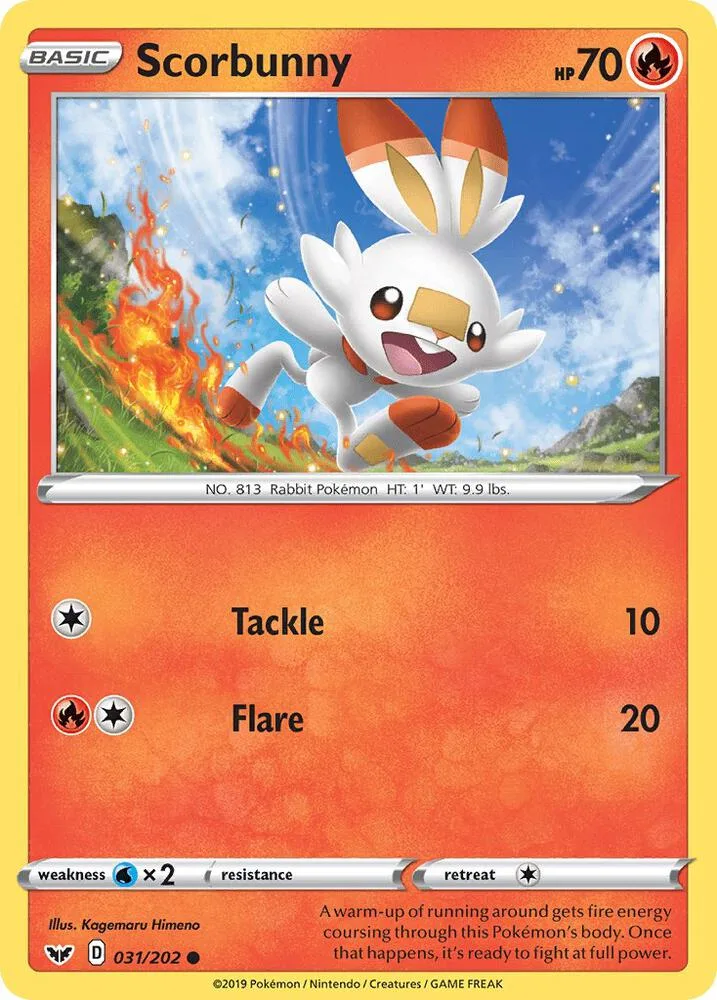 Scorbunny card front