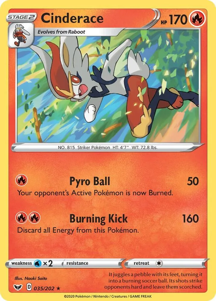 Cinderace card front