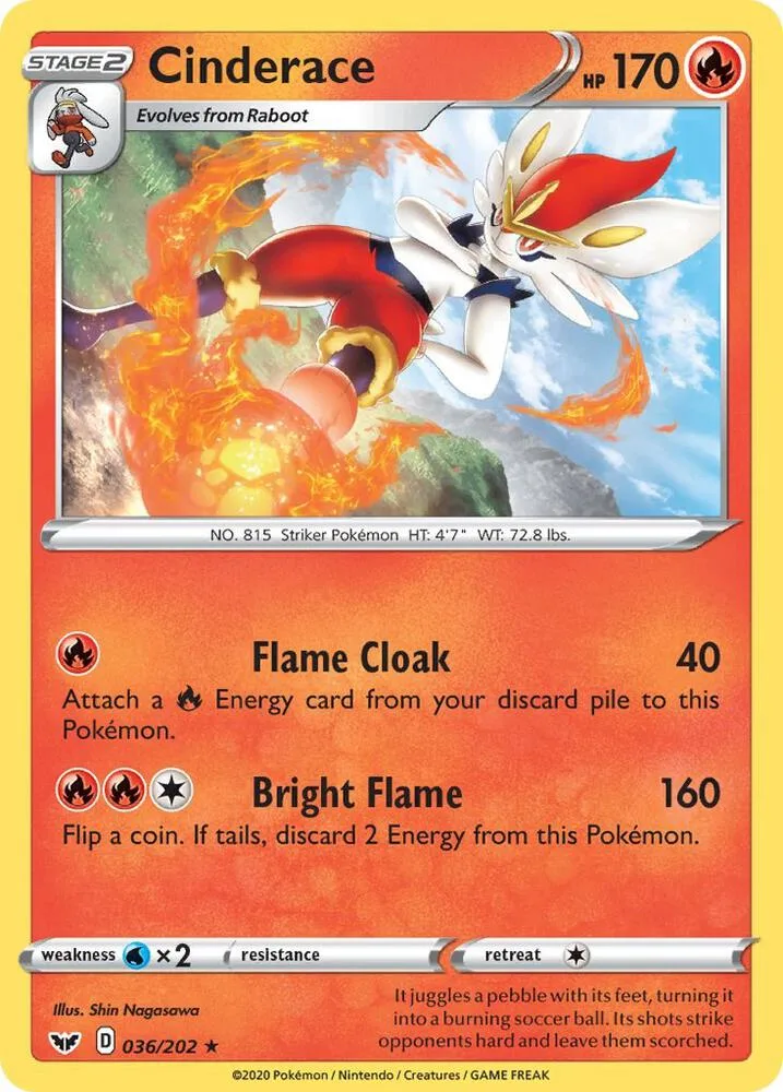 Cinderace card front