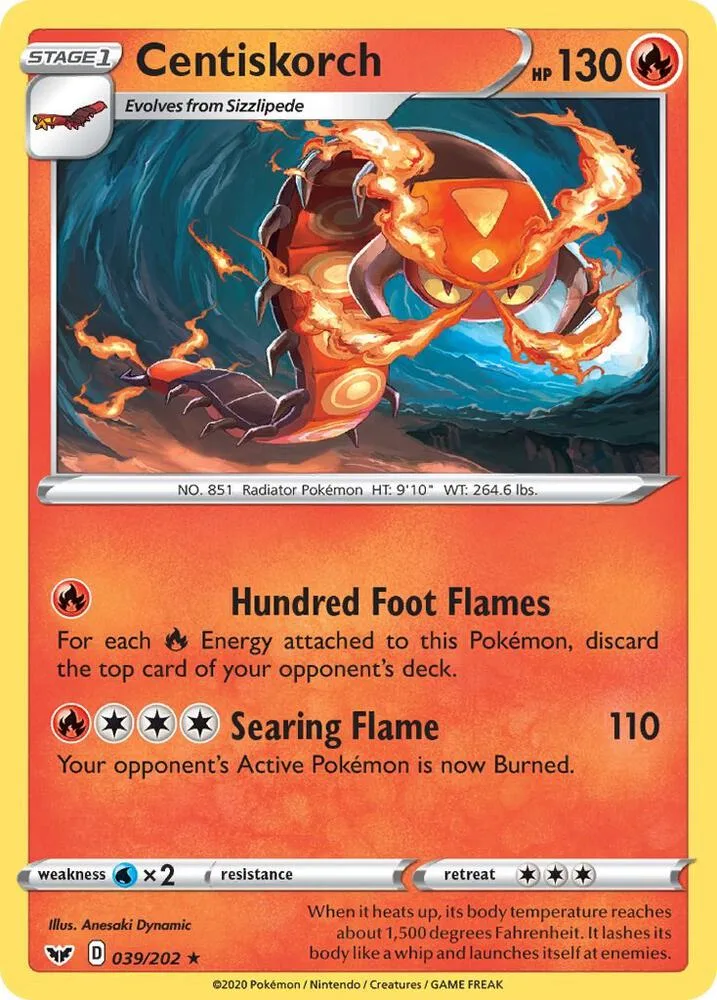 Centiskorch card front