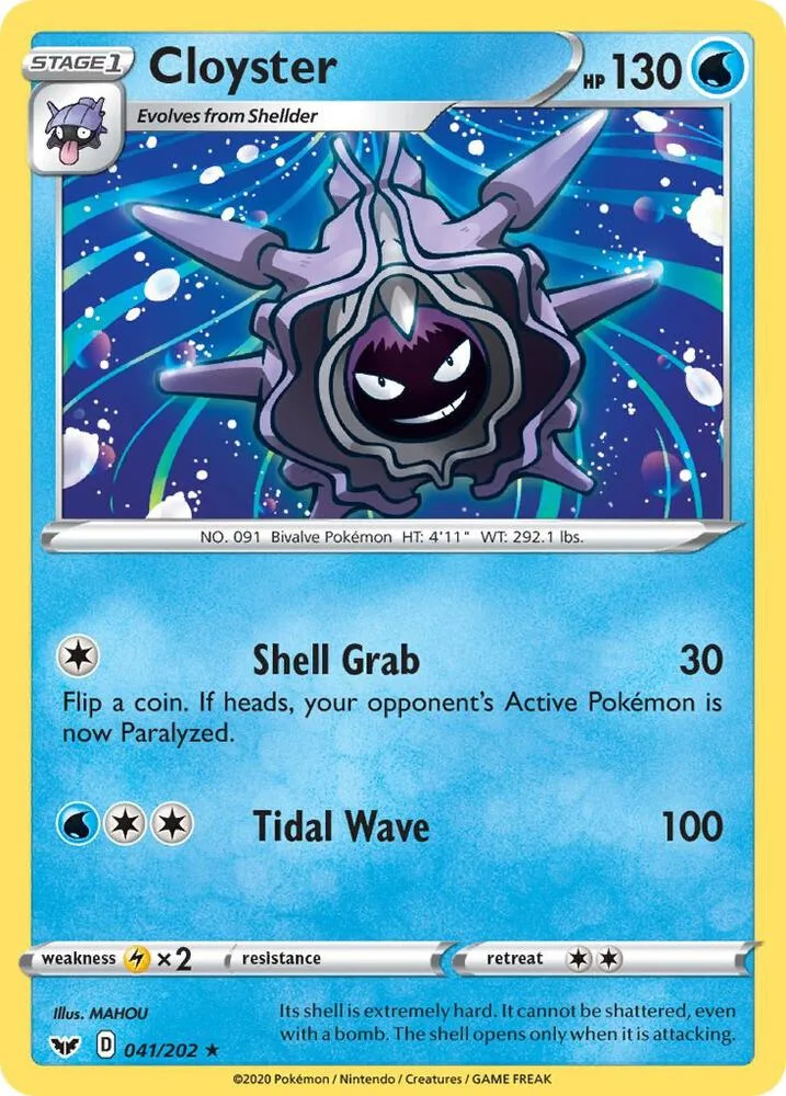 Cloyster card front