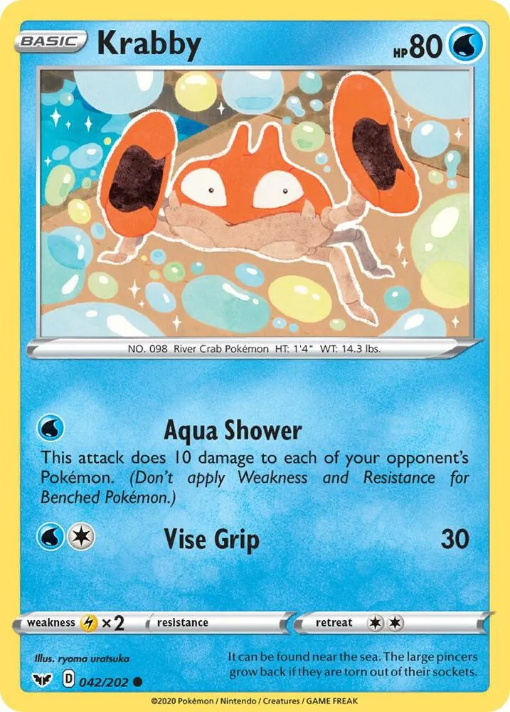Krabby card front