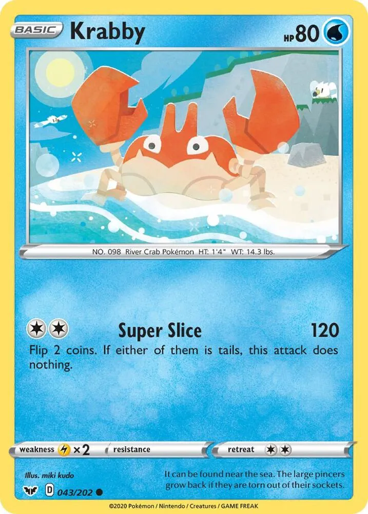 Krabby card front