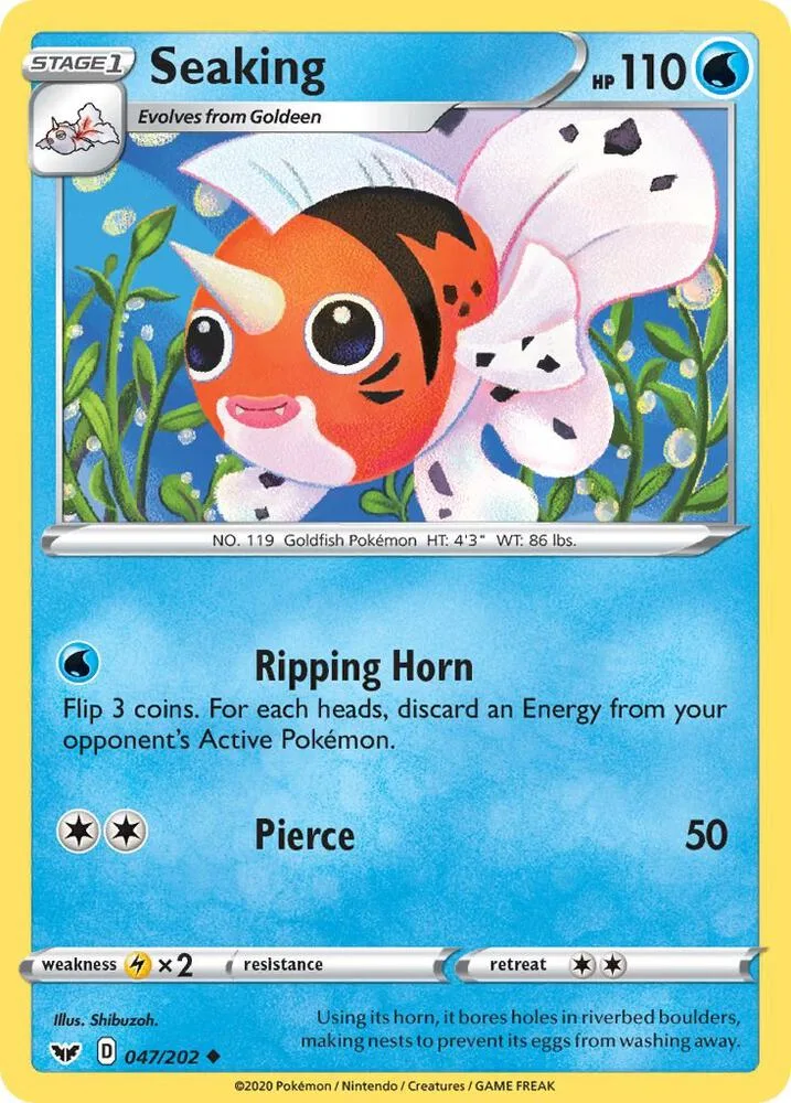 Seaking card front