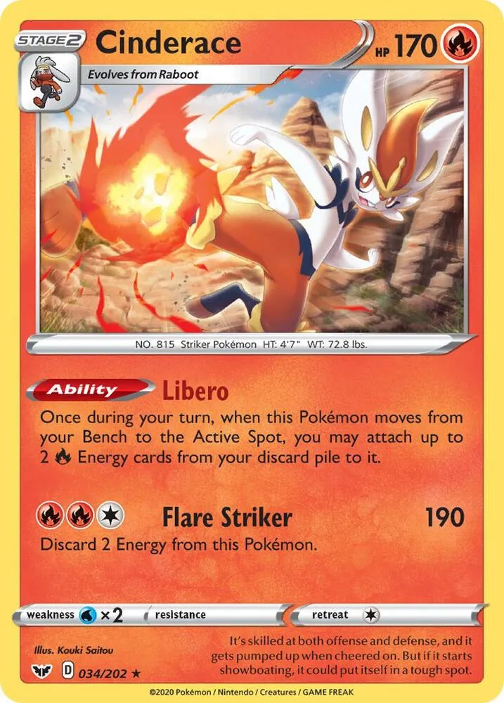 Cinderace (Non-Holo) thumbnail