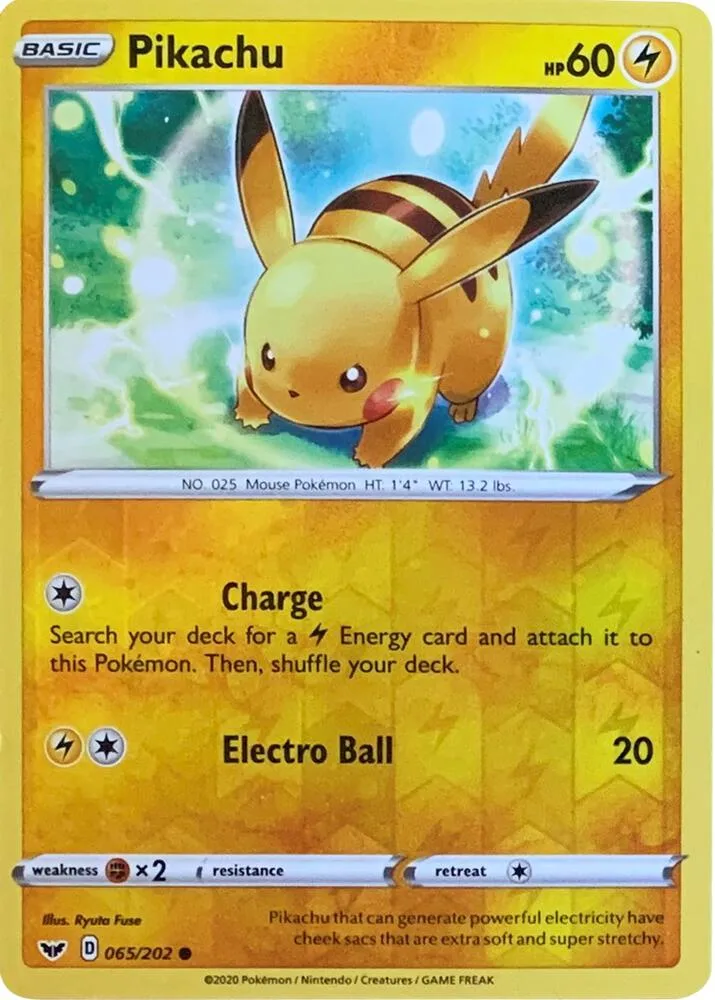 Pikachu Reverse Cosmos Holo card