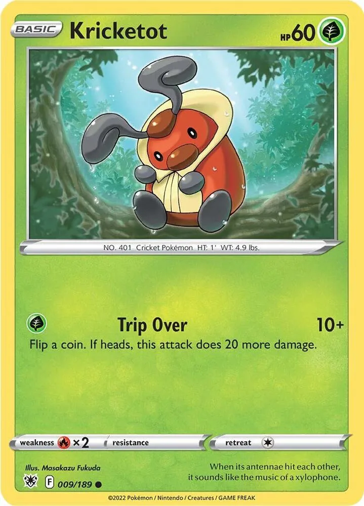 Kricketot card front