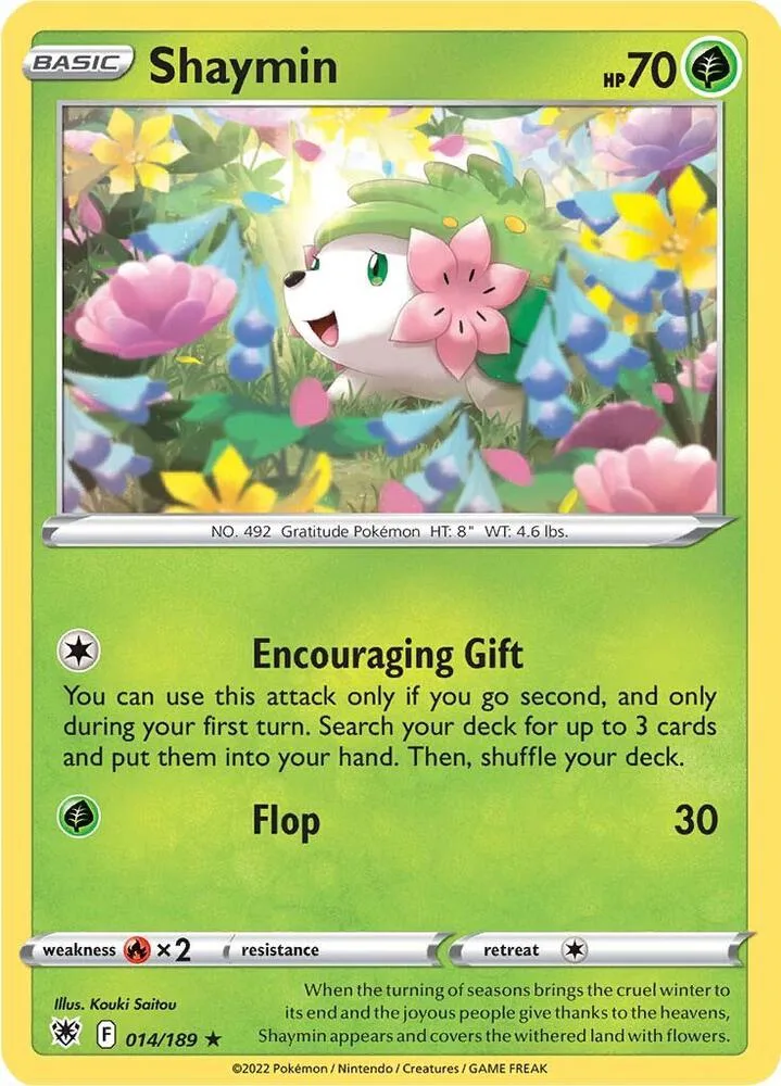Shaymin card front