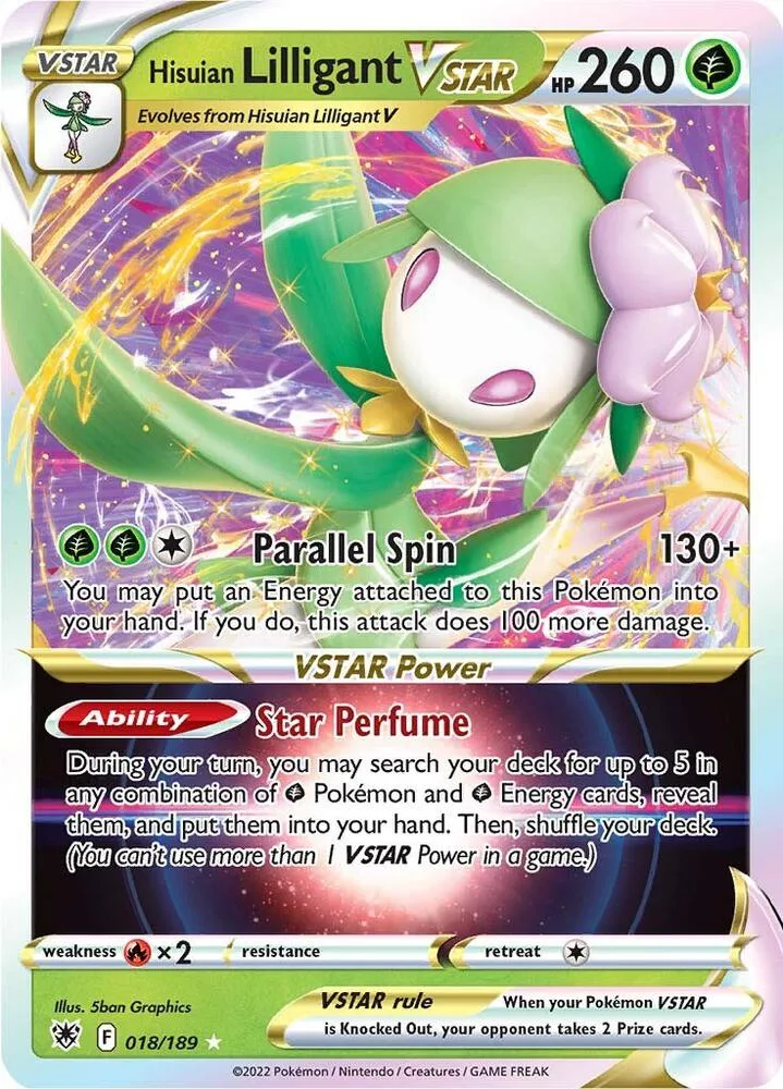 Hisuian Lilligant VSTAR card front