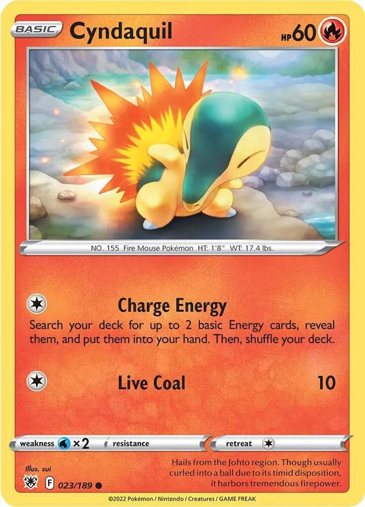 Cyndaquil card front