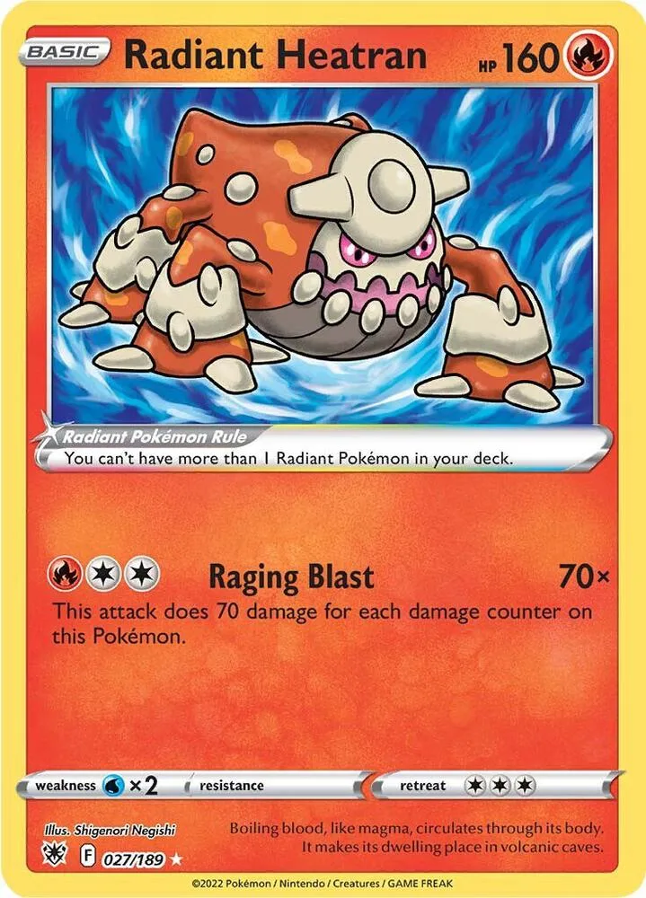 Radiant Heatran card front