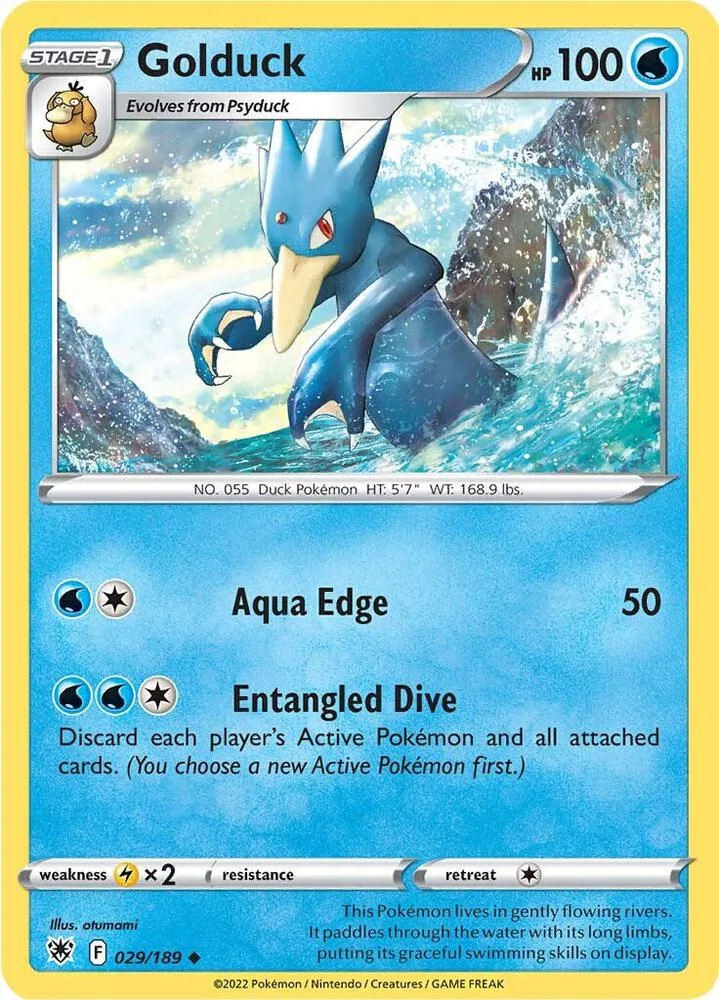 Golduck card front