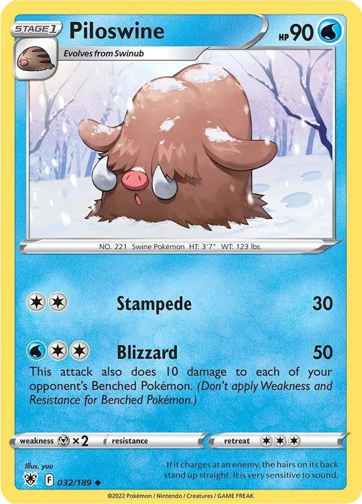Piloswine card front