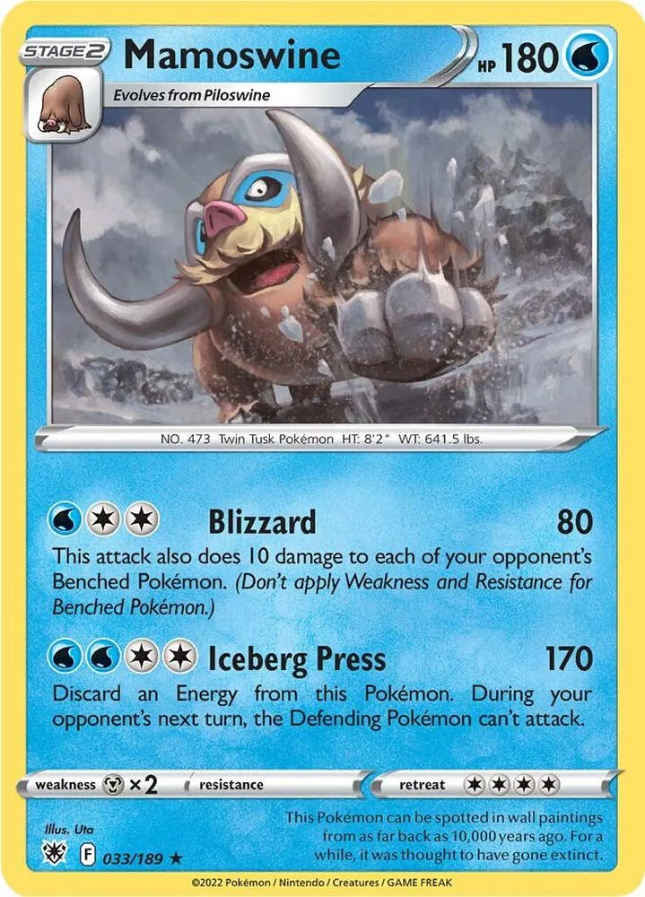 Mamoswine card front