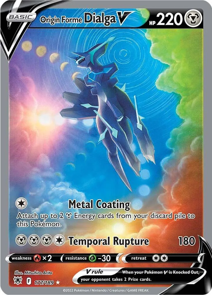 Origin Forme Dialga V (Alternate Full Art) Holofoil card
