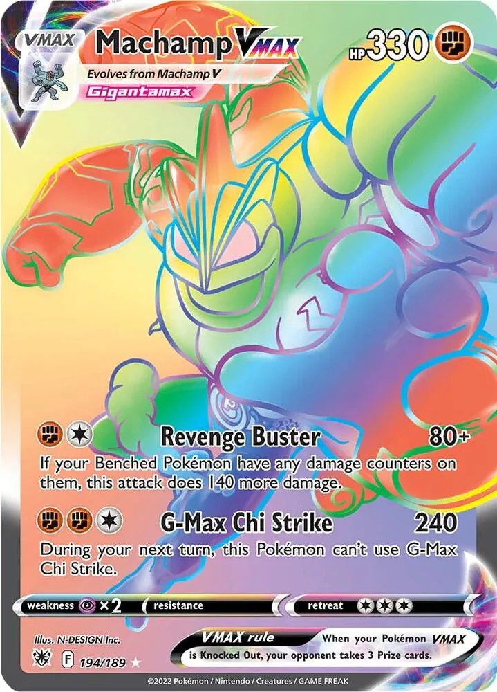 Machamp VMAX (Secret) Holofoil card