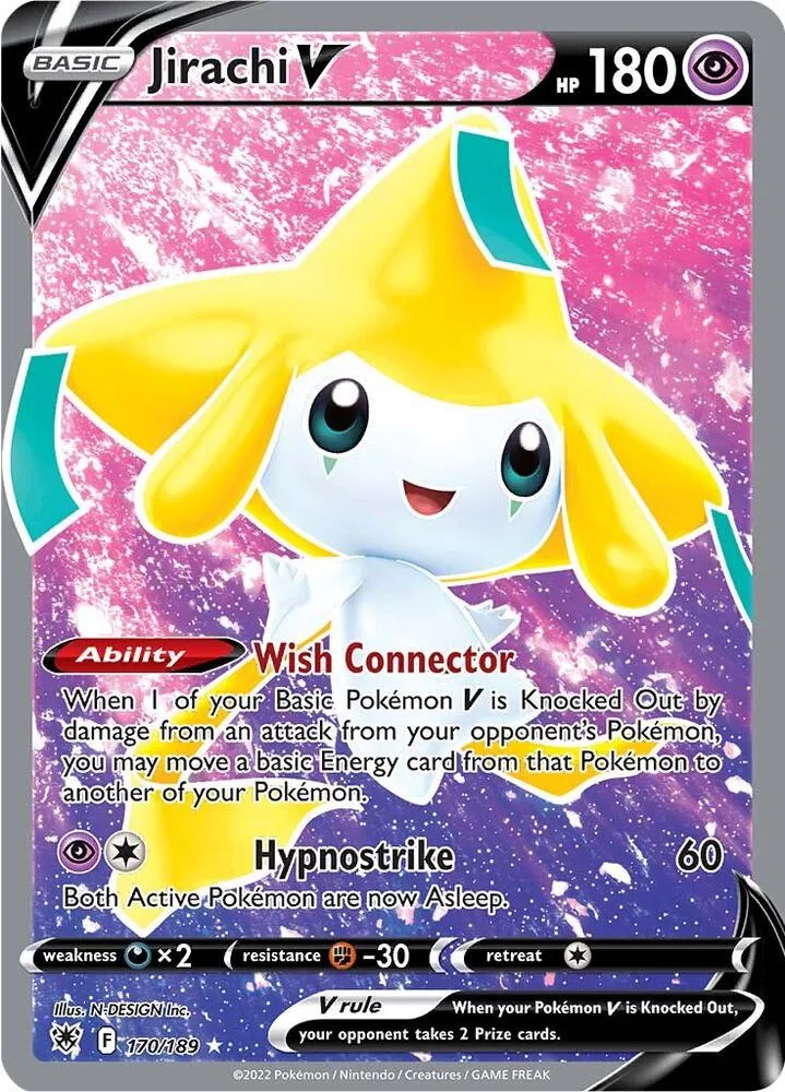 Jirachi V (Full Art) Holofoil card
