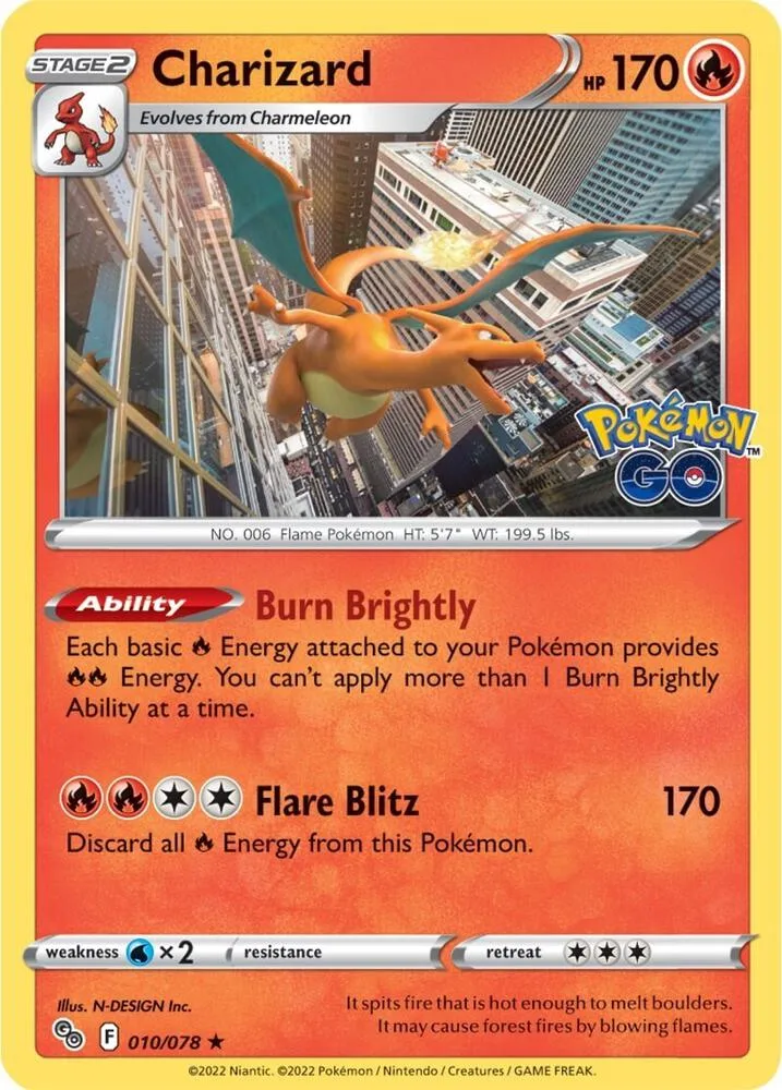 Charizard card front