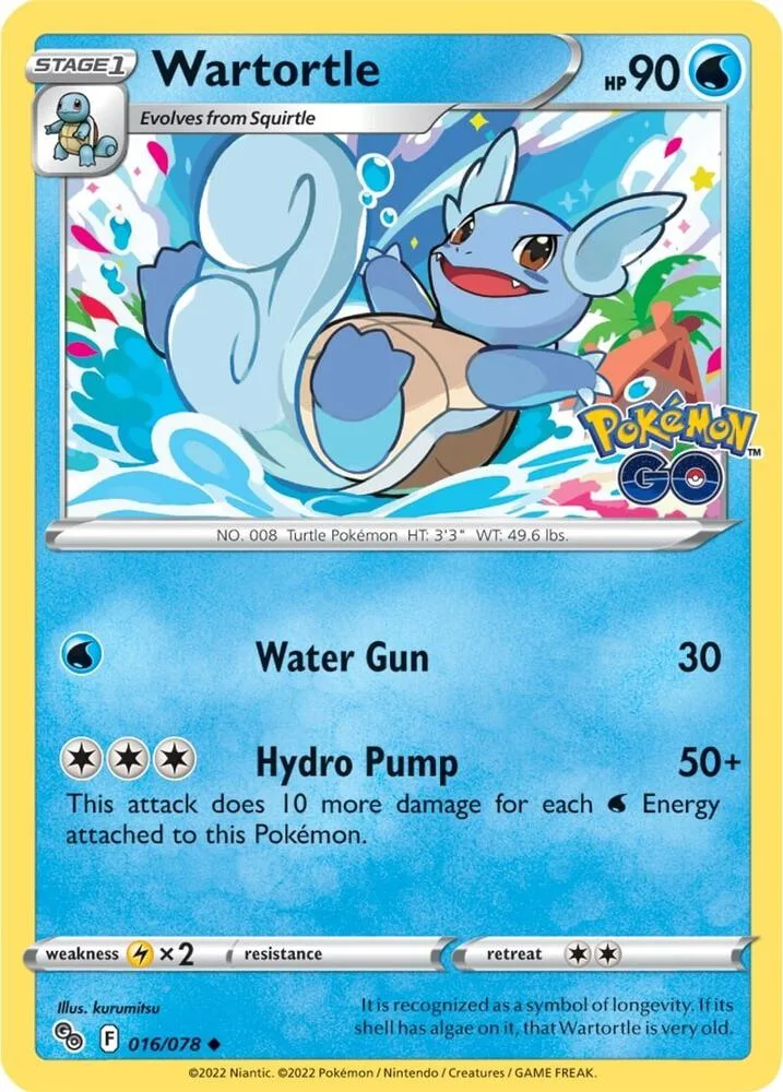 Wartortle card front