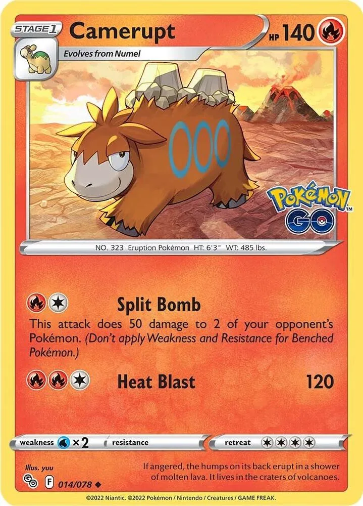 Camerupt card front