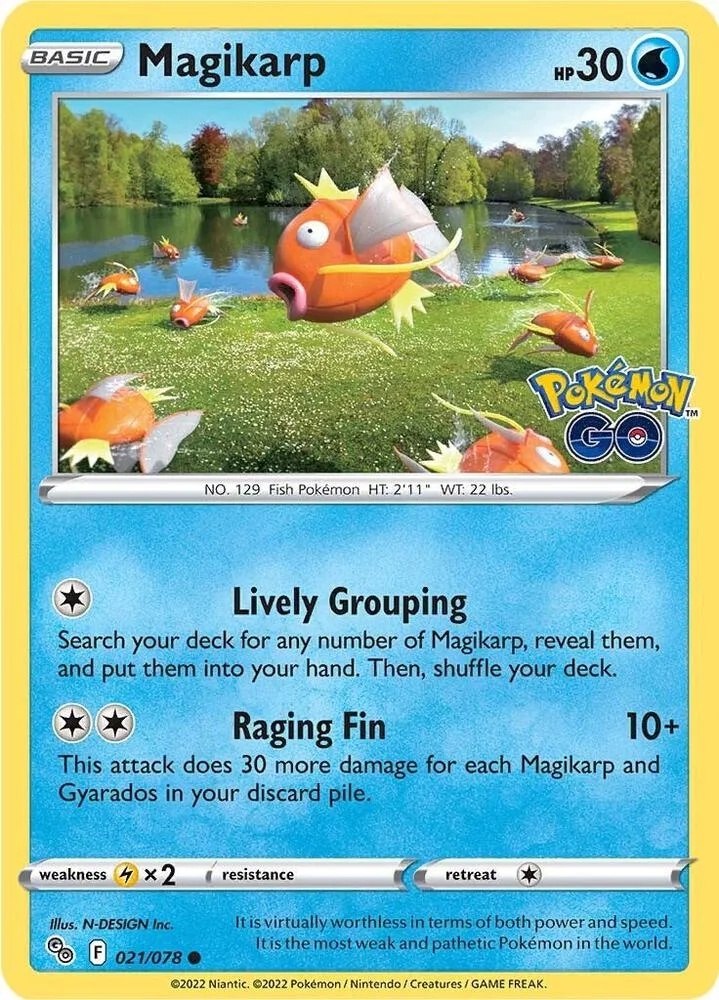 Magikarp card front