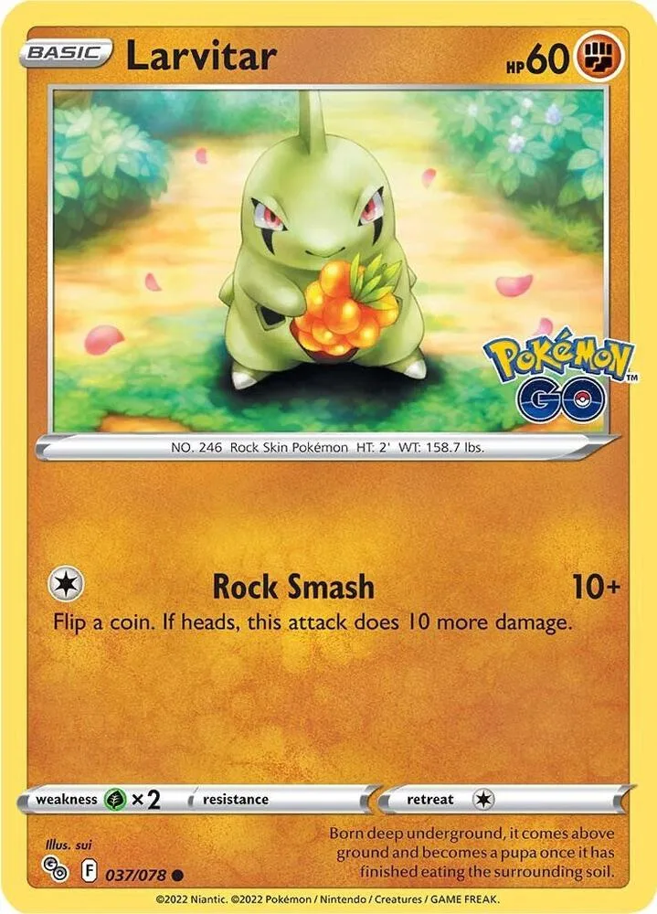 Larvitar card front