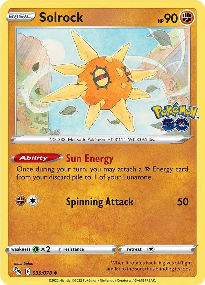 Solrock card front