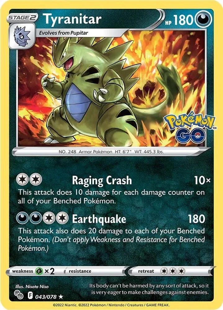 Tyranitar card front